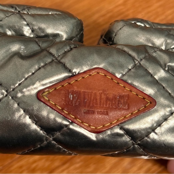 MZ Wallace Large Savoy Cosmetic Bag in Silver - Picture 3 of 6